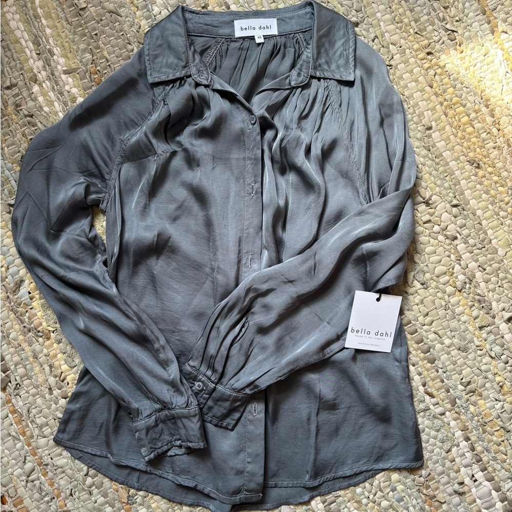 Grey Silk Shirt
